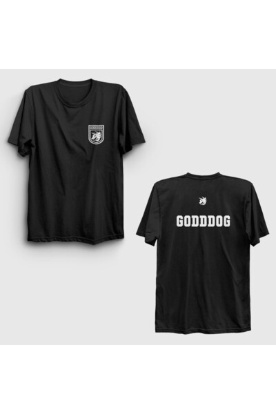 Presmono تي شيرت أسود للجنسين من God Dog Johan Lookism Back مطبوع 587311tt