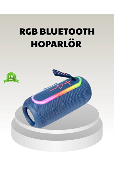 Epilons Mavi Taşınabilir Bluetooth Hoparlör Kompakt Tasarım ve Güçlü Ses
