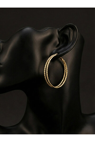 MaisonAHM Spiral Elegance Gold Hoop Earrings