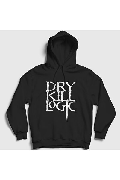 Presmono Φούτερ Unisex Μαύρο με λογότυπο Dry Kill Logic με κουκούλα 588340tt