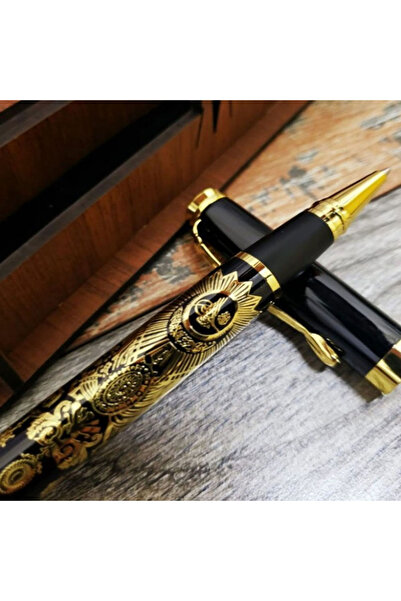 Giftcandor Tuğra Embossed Pen in a Special Wooden Box