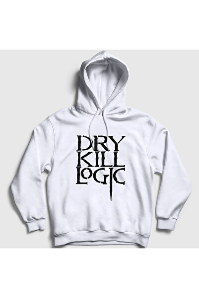 Presmono Unisex White Logo Dry Kill Logic Hooded Sweatshirt 588340Tt