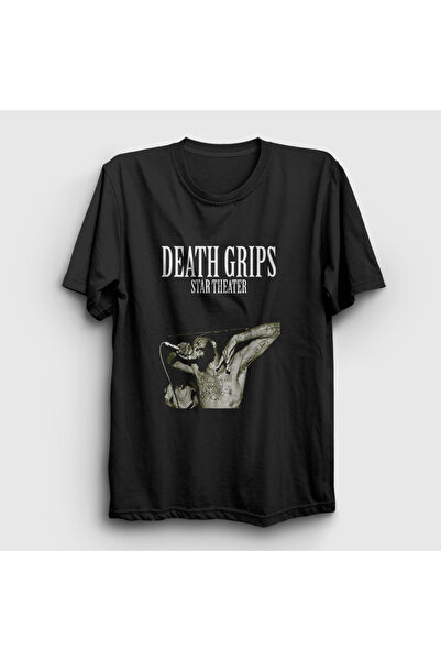 Presmono Unisex Black Star Theater Death Grips T-Shirt 589340Tt