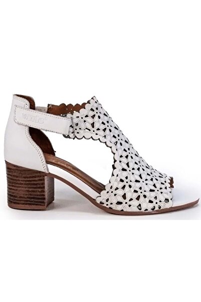 Venüs Cabir Prava koža Comfort Ortopedsko Žene Sandale BELO