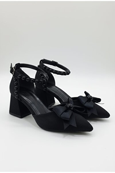 ŞAH Pearl Ribbon Bow Wedding Dress Wedding Evening Dress Shoes