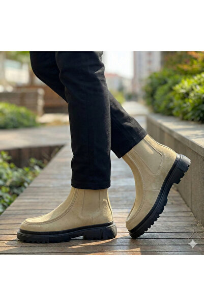 GÜR MODA AYAKKABI FERMUARLI KAYMAZ TABAN DERİ BOT ORTOPEDİK ASTAR GÜNLÜK