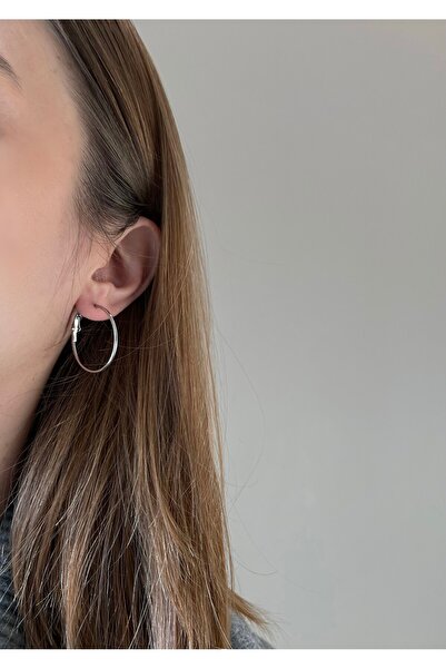 nerora Non-Tarnish Steel Gold and Silver Thin Hoop Earrings