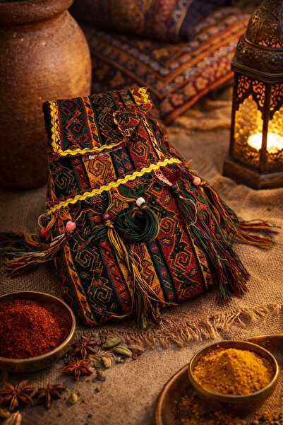 seymenbıçakçılık Medium Size Regional Patterned Hand-Woven Authentic Bag – Et...