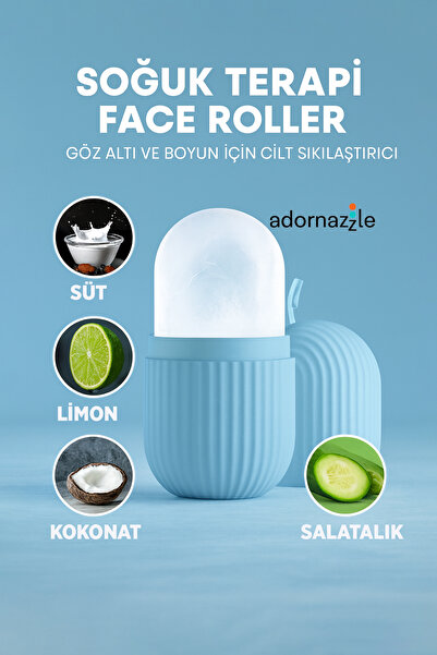 KCA HOME Soğuk Terapi Face Roller, Buz Masaj Aleti, Göz Altı ve Boyun İçin Ci...