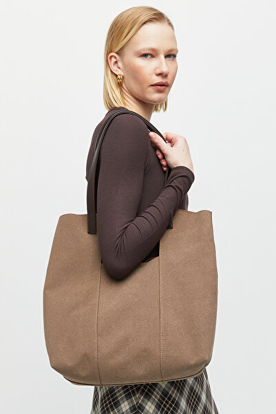 AKSWSUAR Mimari Kesimli Tote Çanta