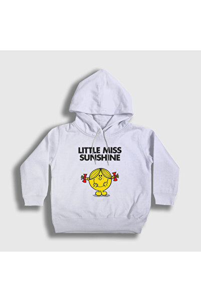 Presmono Unisex Copii Alb Cute Little Miss Sunshine cu glugă Swea tricou 5870...