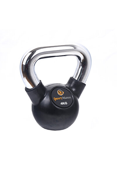 SPORTMANN Rubber Kettlebell Dumbbell 4kg
