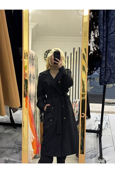 seçilce butik Trençkot Kemer detaylı