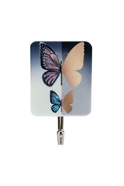 Generic Medium-sized adhesive plastic hooks that leave no residue, set of 9 p...