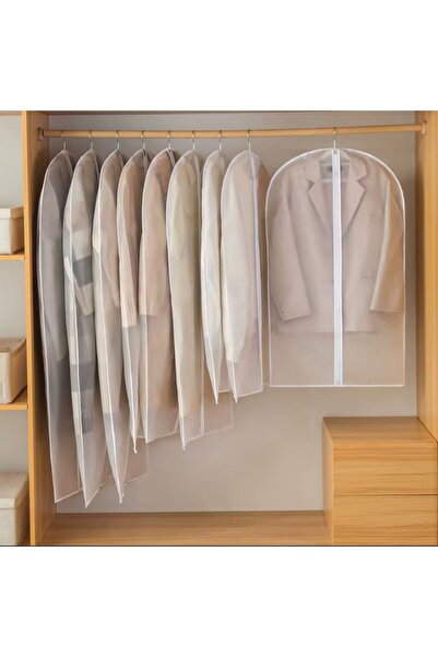 greenline Şeffaf Elbise Koruma Kılıfı 60x100 cm Fermuarlı Toz ve Nem Önleyici...