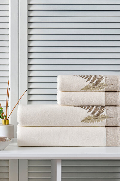 Özdilek Σετ πετσετών Cotton Bliss Best Set Κρεμ-Μπεζ