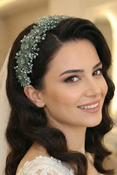 Limelia Crystal Stone Floral Bridal Crown Henna and Engagement Hair Accessory...