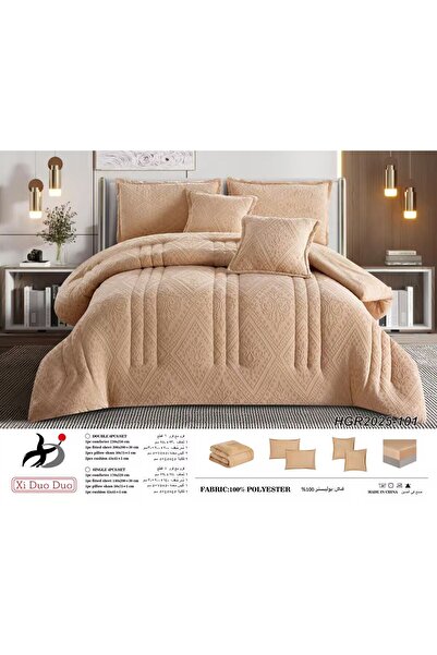 Xido Winter double velvet bedspread - double duvet - 6 pieces