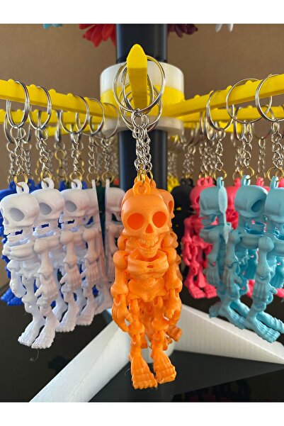 librescraft 3D Movable Gift Skeleton Keychain Charm