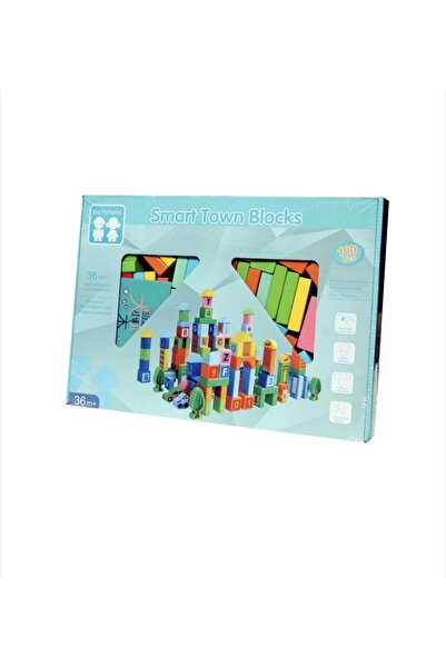 OEM Wooden Building Blocks, Mini City (100 pcs)