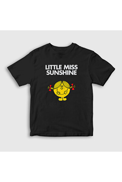 Presmono Unisex Children's Black Cute Little Miss Sunshine T-Shirt 587061Tt