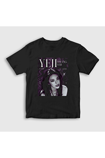 Presmono Unisex Children's Black Hwang Yeji K Pop Itzy T-Shirt 587528Tt