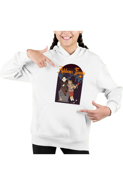 OEM Sweatshirt for Kids Girls The Addams Family Wednesday Horror Cemetery Hal...