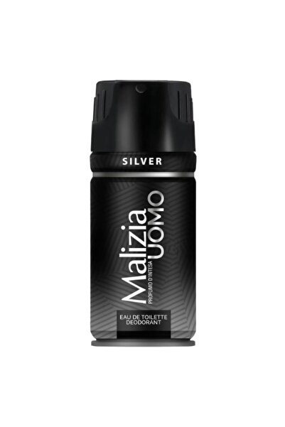 Malizia Set 3 x Deodorant Parfum pentru Barbati, Uomo Silver, 150 ml