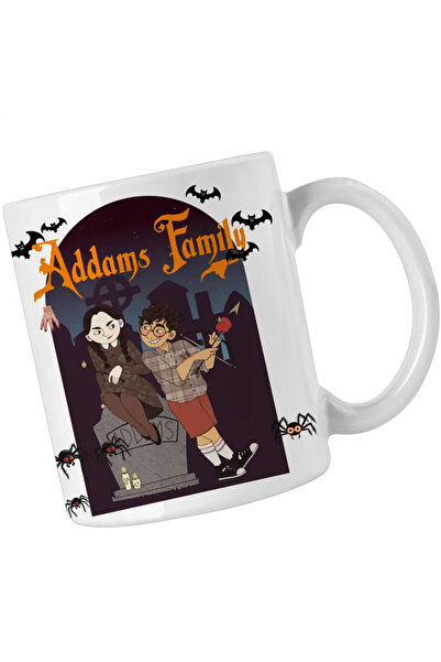 OEM Mug The Addams Family Wednesday Horror Cemetery Halloween Valentines Day ...