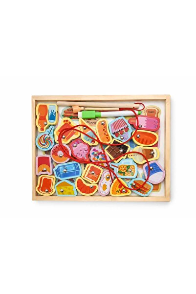 OEM Set Educativ Montessori, Dulciuri si Mancare,Activitate de Insirare si So...