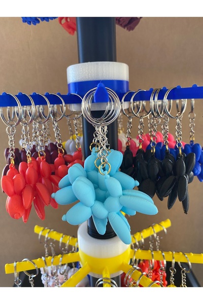 librescraft 3D Cute Balloon Dog Keychain Charm