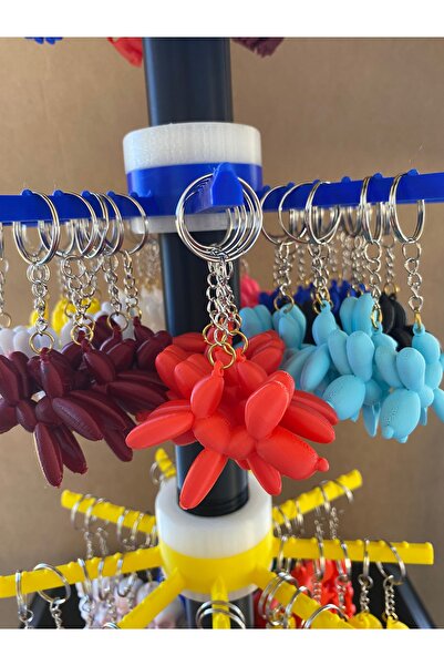 librescraft 3D Cute Balloon Dog Keychain Charm