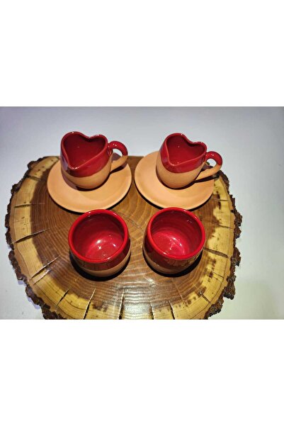 artdocia 2'li Kalpli fincan ve kahve yanı su bardağı