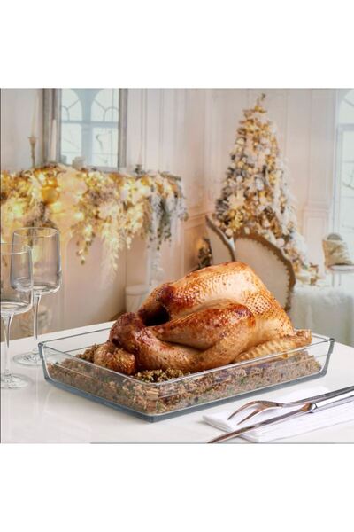 Borcam Rectangular Yena Baking Dish, Premium, 4.35 liters