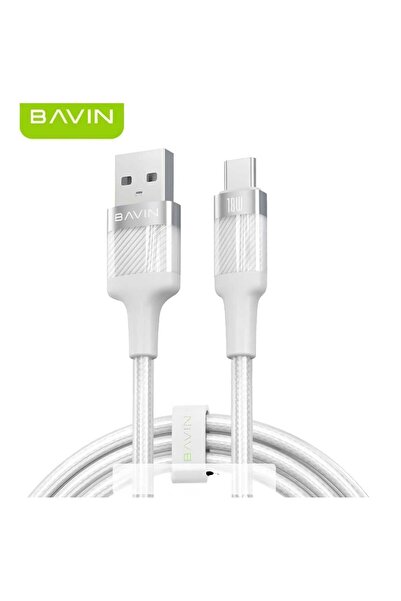 Bavin A braided aluminum USB to Type-C charging and data transfer cable that ...