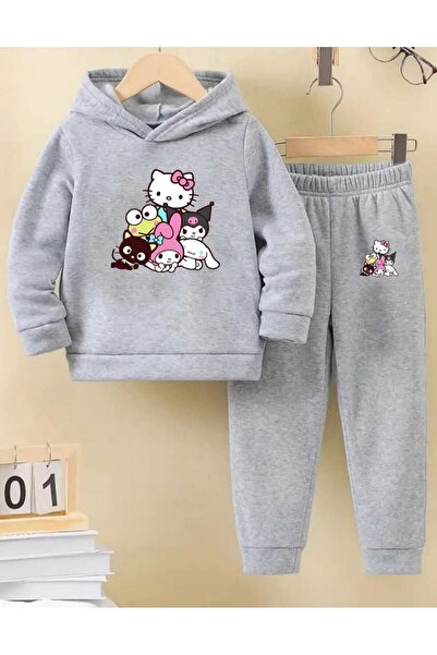 Nice Clothes Παιδικό Σετ Φόρμας με Κουκούλα UNISEX HELO KITY ΠΟΛΛΑΠΛΟΙ ΧΑΡΑΚΤ...