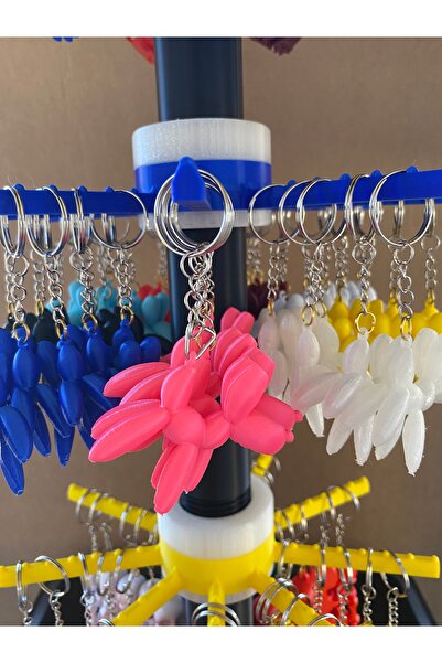 librescraft 3D Cute Balloon Dog Keychain Charm