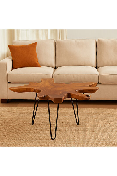 Alqaryah Alkhasbiah Trading Company طاولة خشبية بتصميم طبيعي عصري