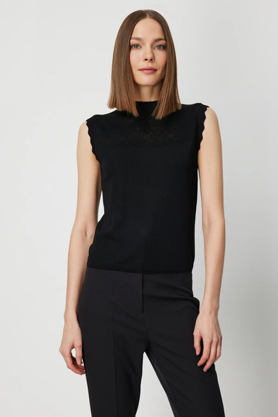 ON TRİKO Corded Fabric Tank Top 60441