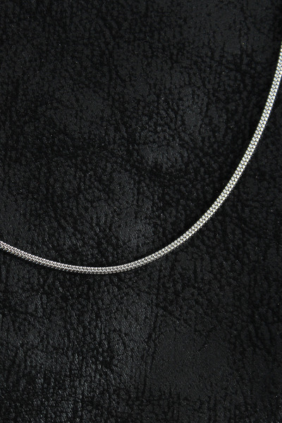 Lisinya 316L Steel Knitted Chain Model Silver Color Men's Necklace -