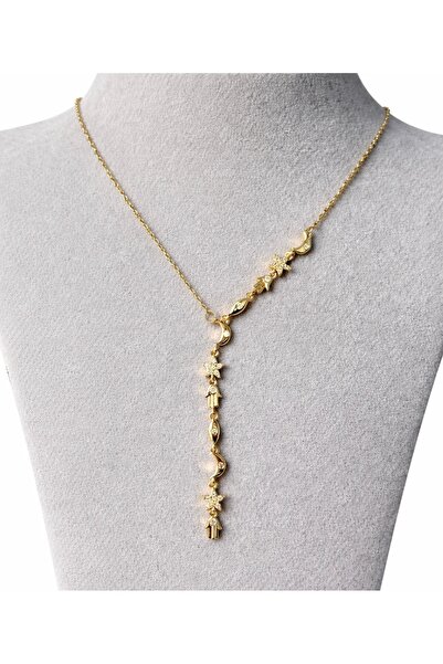 gunessaccessories Çelik Yıldız Fatma Ana Eli Hilal Y Kolye