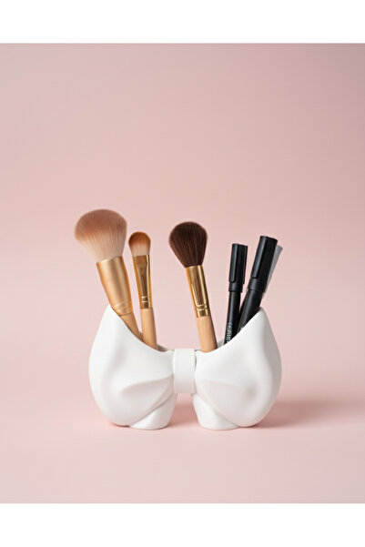 XOA Collection Handwork |   Bow Design Makeup Organizer – 2 Compartment Brush...