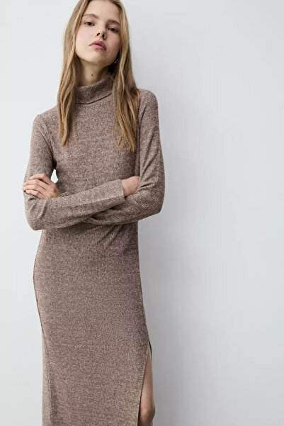 LEFTIES Kesim Detaylı Midi Elbise