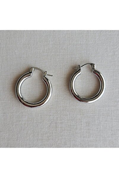 Neesa Silver Hoop Earrings