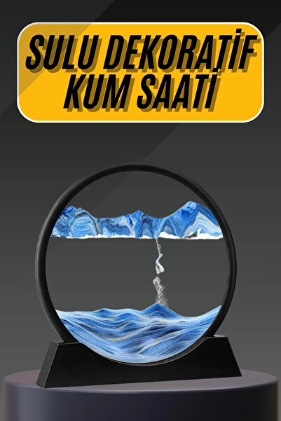 Genel Markalar 3d Led Işıklı Kum Saati Gece Lambası Hareketli Sulu Kum Saati ...