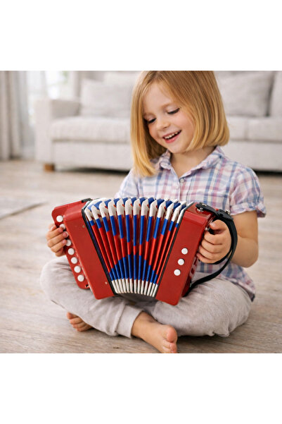 LEAN Musical Accordion for Little Children Red