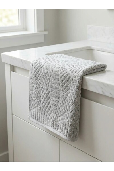 serelya منشفة يد ليوديكيا - عبوة من قطعتين، 50×90 سم، 250 جرام، 100% قطن