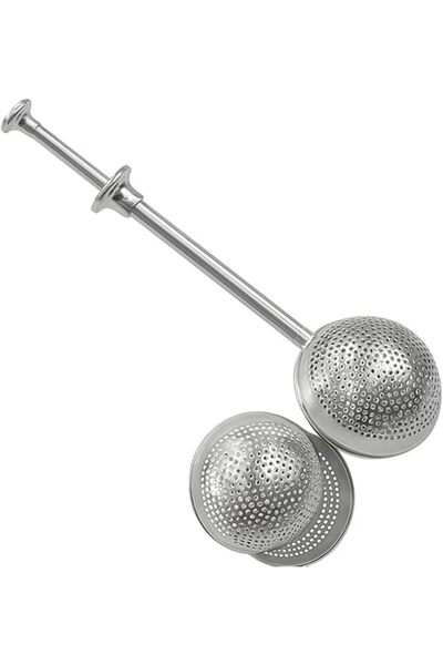 fitto مصفاة شاي من الفولاذ المقاوم للصدأ - مصفاة متينة ذات شبكة دقيقة ومقبض ط...