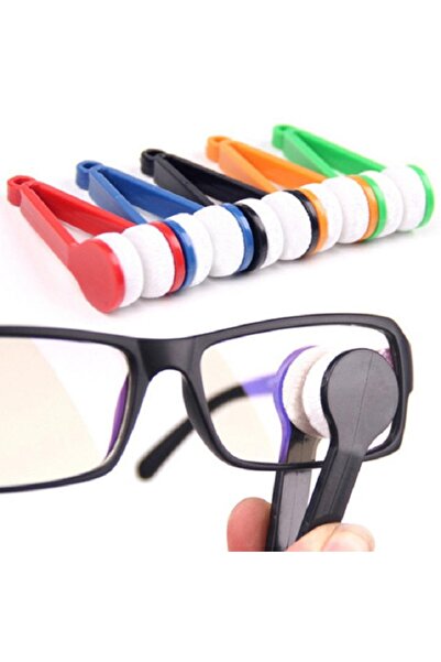 Yash Set of 6 tools for cleaning eyeglass lenses, microfiber, multicolor