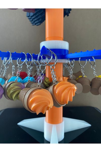 librescraft 3D Stress Relief Click Ice Cream Keychain